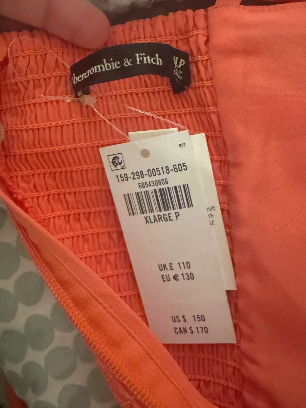 NWT Abercrombie Bra Free hardware maxi dress XLP